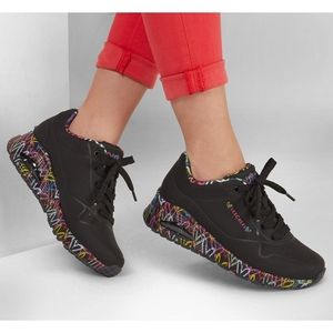 NWT Skechers x JGoldcrown Black Uno Sneaker Sz 10